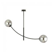 lampara de techo helmet grafito 2 luces