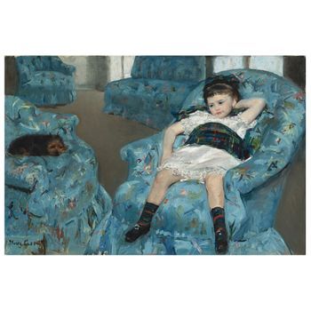 Legendarte - Cuadro Lienzo, Impresión Digital - Retrato De Una Niña Pequeña - Mary Cassatt - Decoración Pared Cm. 50x70