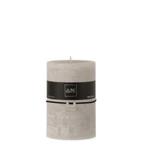 vela cilindrica gris claro xl 110 h alt 15 cm