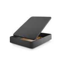 bezen canape polipiel deluxe  color negro  35 cm de alto  tapizados en polipiel  135x190 cm  montaje incluido