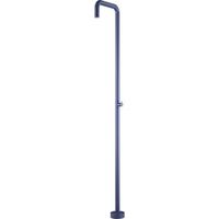 ducha exterior de acero 316 azul oceano con sistema anticalcare y monoforo