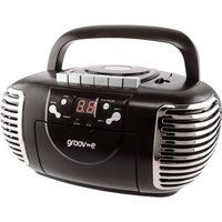 retro gv-ps813 boombox - black black