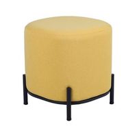 puf amarillo y negro