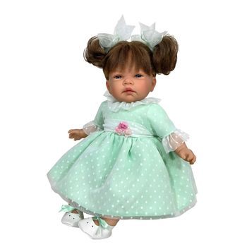 Muñeca Célia Plumeti Con Cabello Castaño 45 Cm