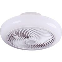 mykonos ventilador de techo blanco 5 aspas 72w led 3000-6000k al19xp46cm