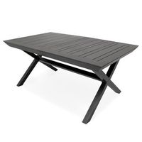 mesa para exterior extensible de 170 cm a 240 cm aluminio color antracita medidas 170 a 240x98x76 cm mesa de comedor de jardin mobiliario de patio mesa para terraza