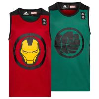 camiseta real madrid baloncesto x marvel avengers reversible - junior