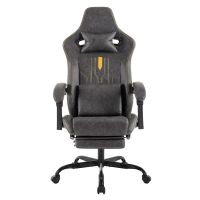 silla gaming ergonomica autrucker con reposapies y respaldo ajustable