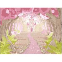 fotomural vinilo infantil castillo princesas 400 x 300 cm