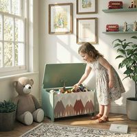 cajas de almacenamiento infantil con estampado de osos verde zonekiz
