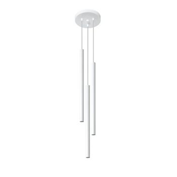 Lámpara colgante vacu blanco, 3 luces