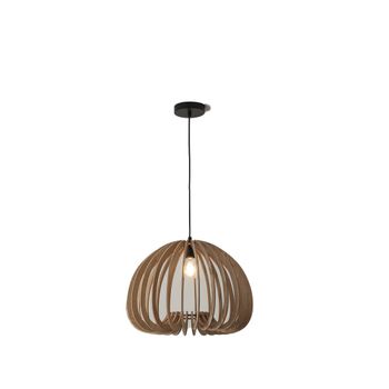 Lámpara techo retro madera mdf ø45 cm e27