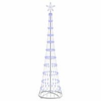 arbol de navidad  decoraciones de navidad led con 230 led azul 51 x 51 x 190 cm metal