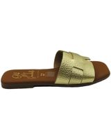 de oh my sandals sandalia plana piel mujer 5550 platino
