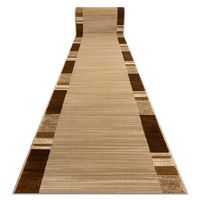 alfombra de pasillo royal fb23 marco rectangular beige  crema 80cm 80x680 cm