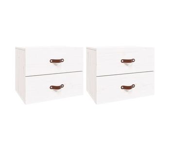 Vidaxl mesitas de noche de pared 2 uds blanco 50x36x40 cm