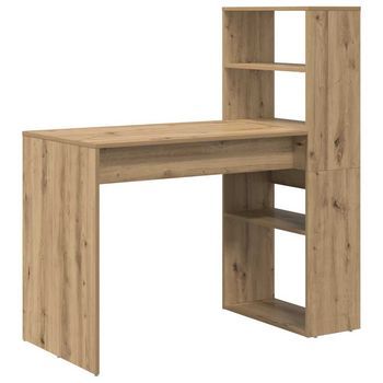 Escritorio Roble Artisan Madera De Ingeniería 113 X 54 X 120 Cm Vidaxl