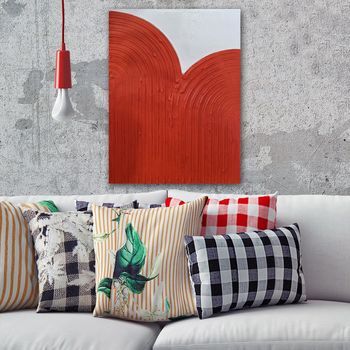 Pintura Decorativa Lienzo 3d Rfb16_5070 Multicolor 50x70 Cm