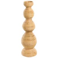 jarron decorativo de ratan estilo boho para interior y exterior 70 cm natural gerace