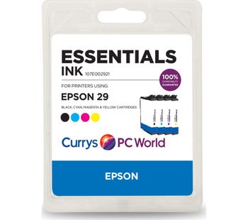 ESSENTIALS Epson 29 Cyan, Magenta, Yellow & Black Ink Cartridges, Cyan