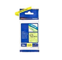brother tze-c31 original p-touch label tape 12mm x 5m black on fluorescent