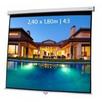 kimex pantalla de proyeccion manual 240x180m formato 43