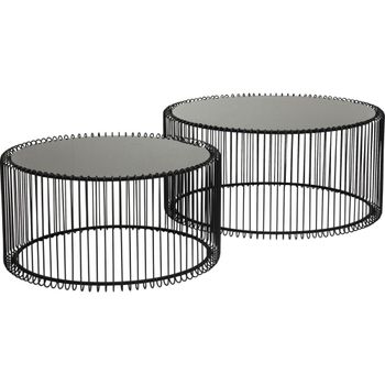 Mesa centro negro (2/set)