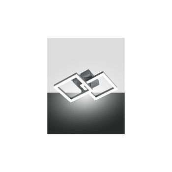 Lámpara De Techo Led Bard Moderna 21w Antracita 3394-28-282 Fabas Luce