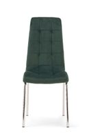 calgary green velvet dining chairs - green