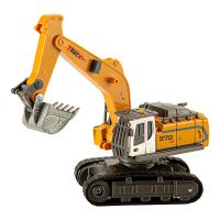 hj 555-104 555-102 rtr 164 24g mini coche rc excavadora de aleacion soporte de aplicacion control remoto luz led sonid
