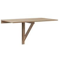 mesa plegable de pared color roble 100x60 cm