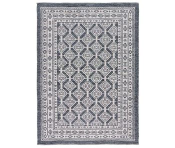 Alfombra étnica kilim en azul chandia, 160x230 cm - atticgo