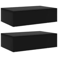 fundas de muebles de jardin 2 uds  cubiertas muebles jardin 12 ojales 325x205x90 cm cfw31188