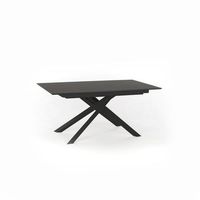 xavier - mesa extensible 170270 x 90 cm en hpl sobre mdf gris oscuro