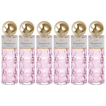 Pack De 6 Eau De Parfum Mujer Saphir Elegance 200ml