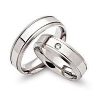 anillos de boda de acero inoxidable 6mm grabado