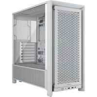 torre corsair 4000d airflow blanco atxeatx vidrio templado 3x120mm usb-c sin fuente