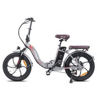 bicicleta electrica de neumaticos anchos fafrees f20 pro plegable bateria extraible de 36 v y 20 ah gris plomo