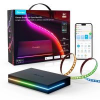 tira de luz inteligente govee h8604 wi-fibluetooth negro led multi 450 lm