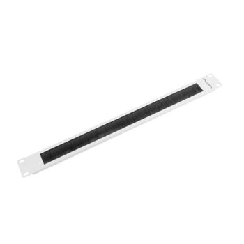 Panel pasacables con cepillo Lanberg AK-1101-S Negro Gris para racks 19