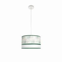 colgante caledonia 1 x e27 blancoverde ajustable 40 x 40 cm fabrilamp