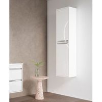 columna de bano slider 35x150x27 cm 2p blanco brillo