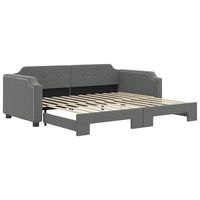 sofa cama  cama para adultos nido tela gris oscuro 100x200 cm