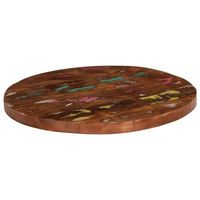 tablero de mesa  tablero escritorio redondo madera maciza reciclada o 50x38 cm