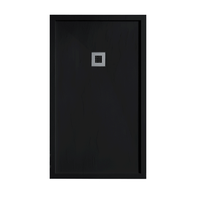 plato de ducha resina sarin negro  70x160 cm rejilla color