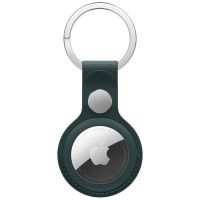 apple llavero de trenzado fino verde oscuro para airtag