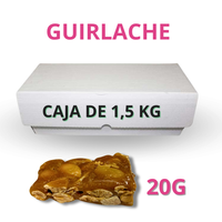 turron de guirlache artesano porcion de 20g en cajas a granel -