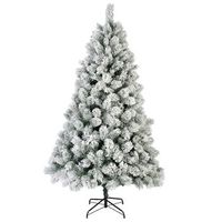 arbol de navidad nevado 180cm supergrueso frondoso ramas con con agujas de pino nieve apertura de montaje simple y