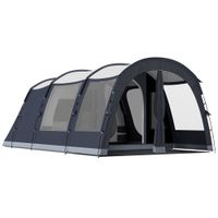 outsunny tienda tunel para 4 personas tienda familiar con dormitorio y sala 6 ventanas 3 puertas lona de suelo altura interior 3000 mm de columna de agua