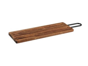 Tabla de cortar pan de madera de acacia - 39 x 13cm